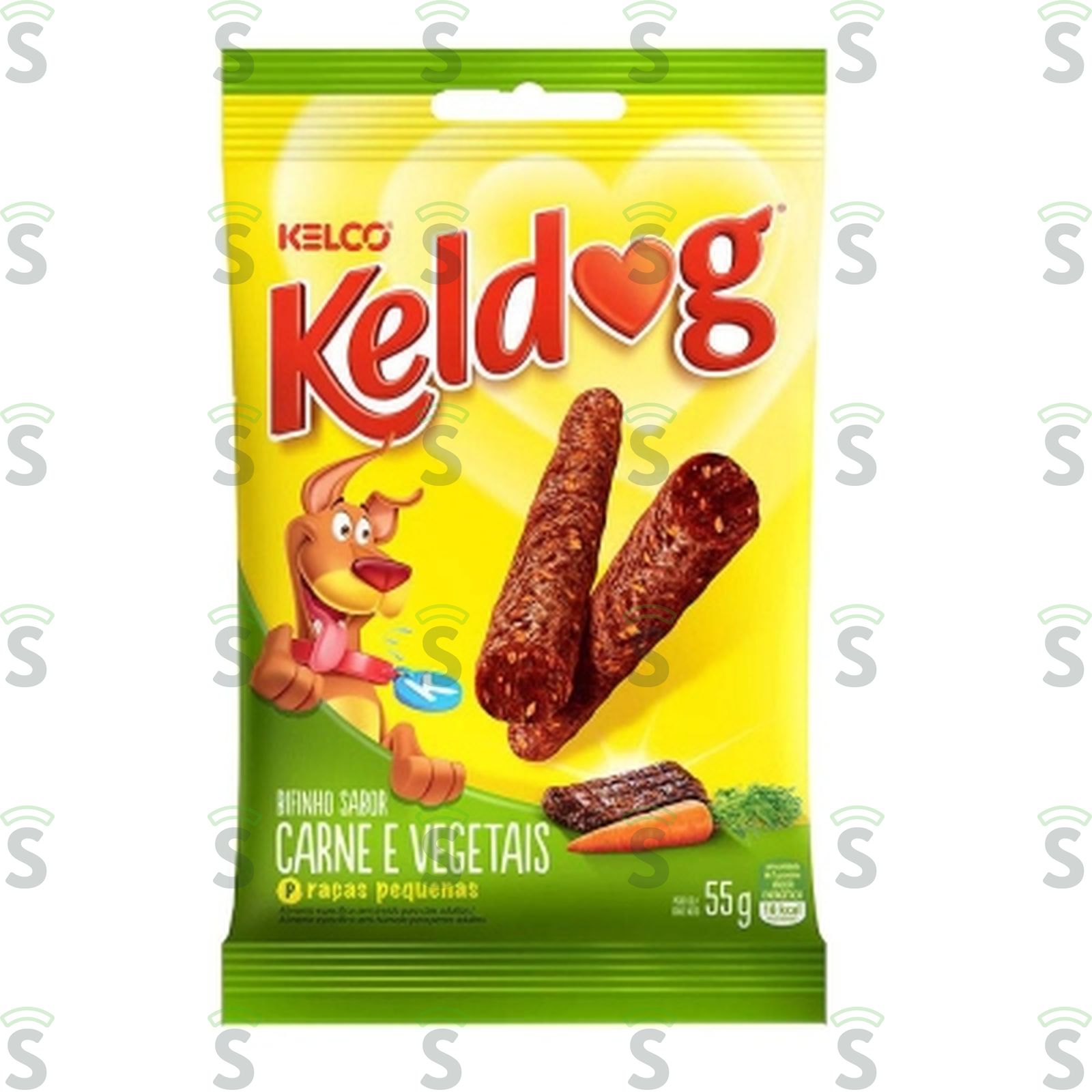 Bifinhos Kelco Keldog Carne E Vegetais Reças Pequenas Pacote 55G