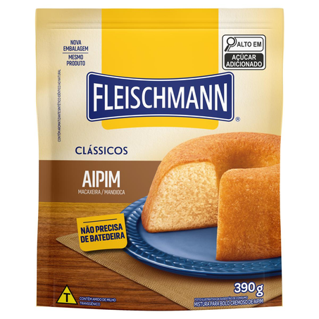 Mistura para Bolo Fleischmann 390g - Aipim