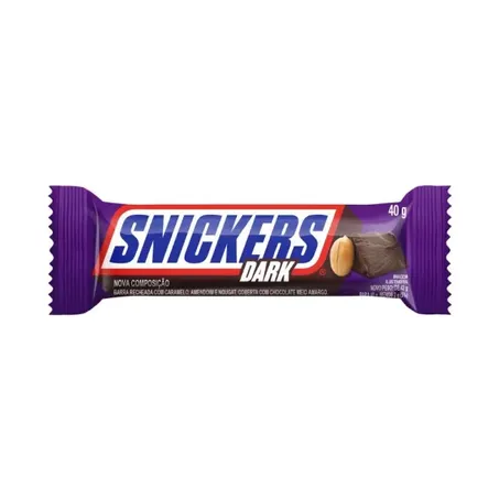 Snickers Barra de Chocolate Dark 40g