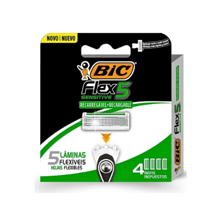 Carga P/Aparelho Barbear Bic Flex5 C/5