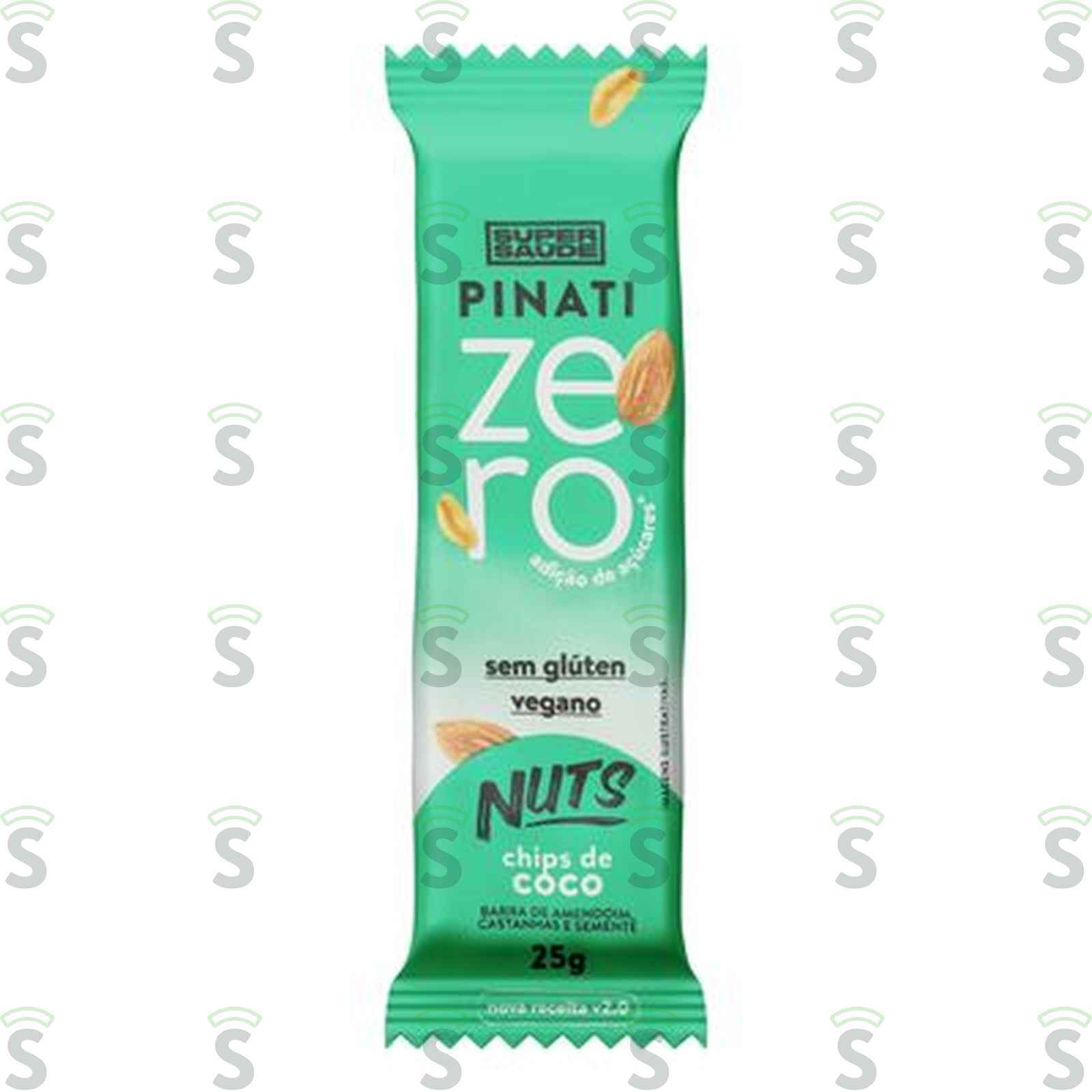 Barra de Cereal Pinati Nuts Vegana Chips Coco Embalagem 25G