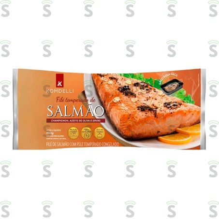  Salmão Com Champignon e Azeite Komdelli Congelado Embalagem 700g