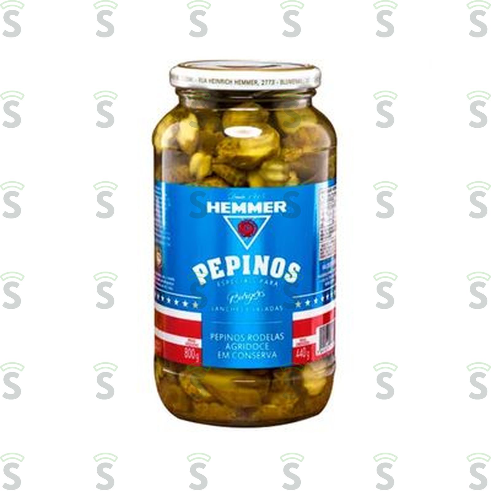 Pepino Hemmer Burgers Agridoce em Rodelas 350G