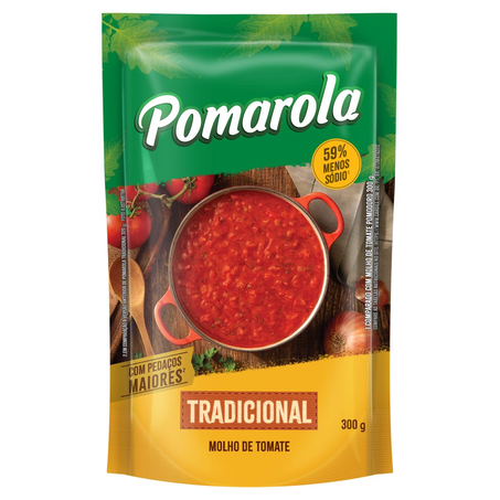 Molho de Tomate Pomarola 300g - Tradicional - Sachê