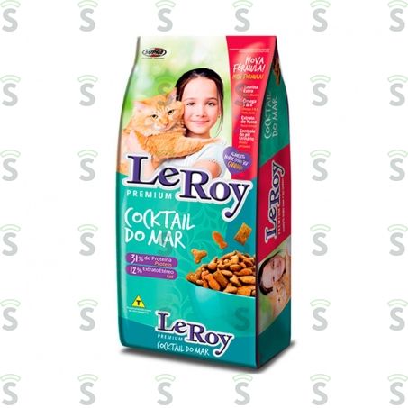  Ração Para Gatos Leroy Cock Mar Embalagem 500g