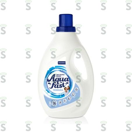 Lava Roupas Líquido Aqua Fast Ternura Frasco 3lt