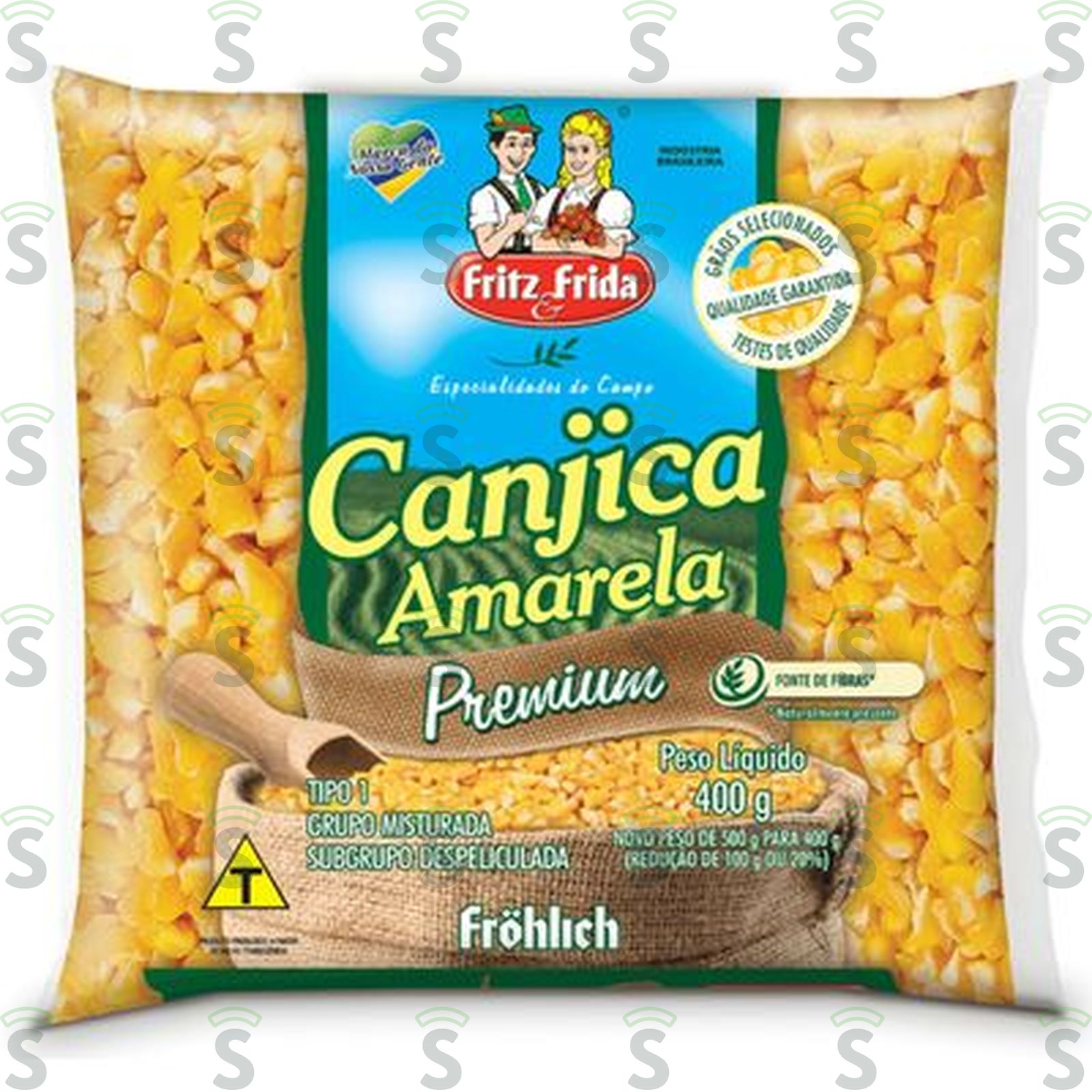 CANJICA FRITZ FRIDA 400G AMARELA