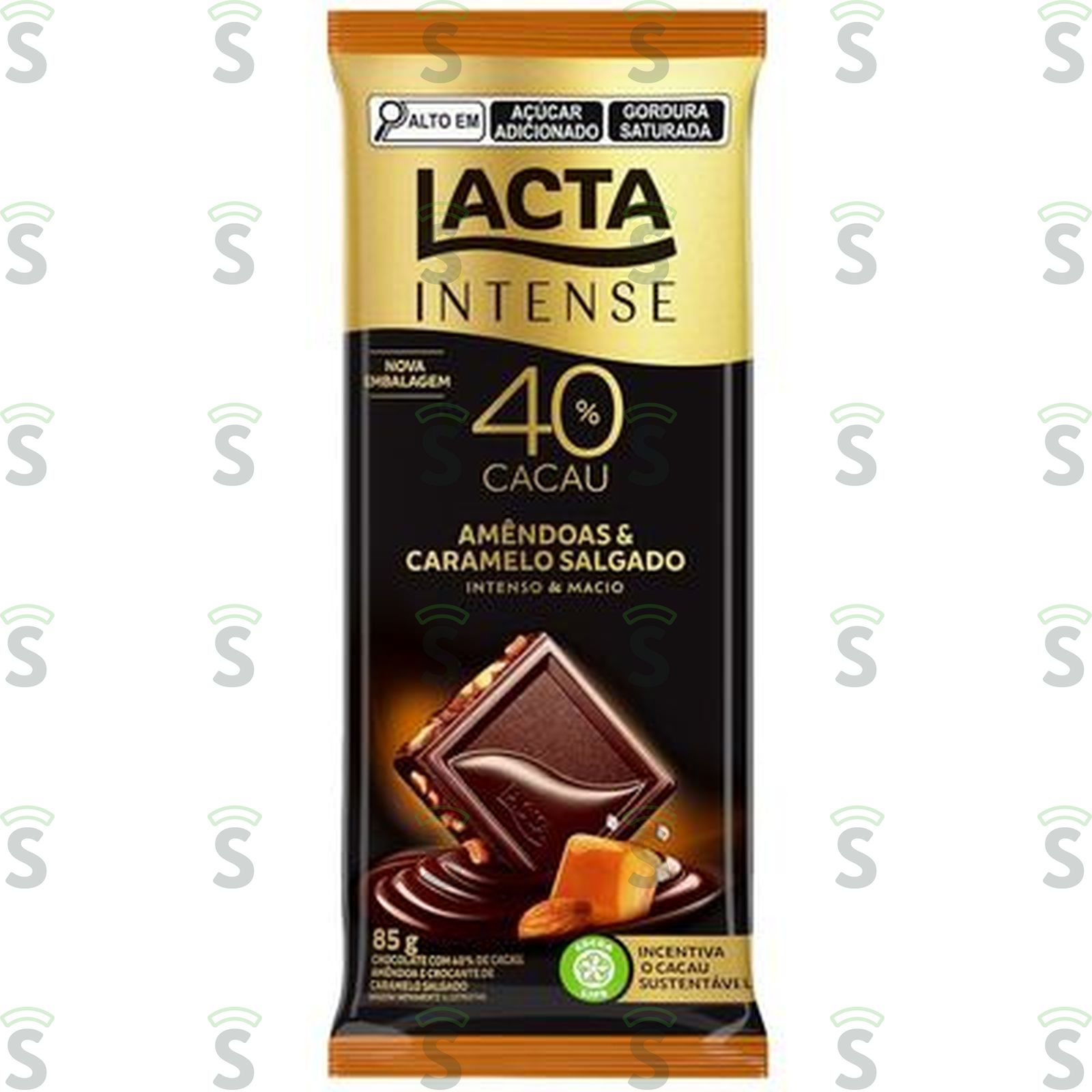 Lacta-choco intense 40% 85g nuts ame car