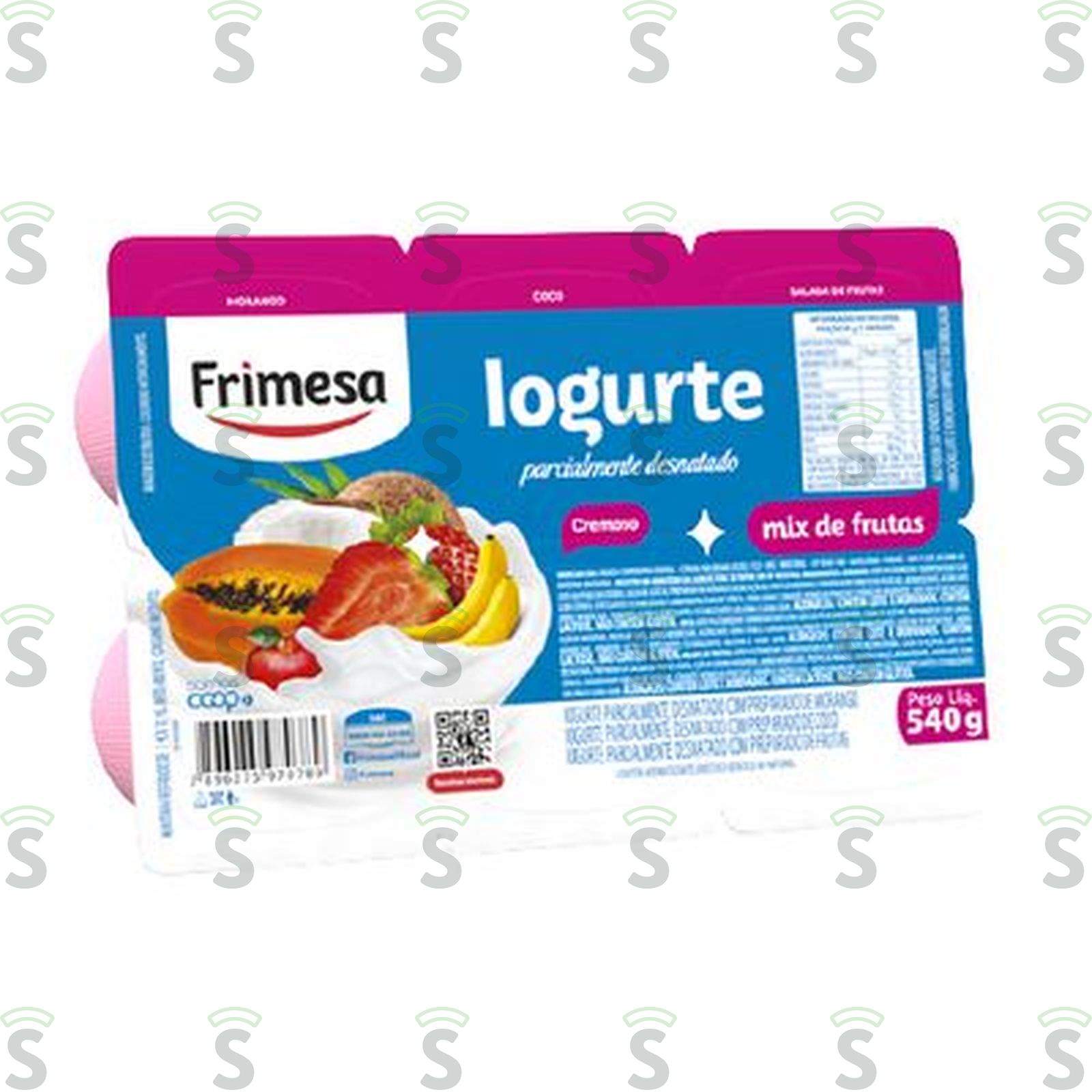 Iogurte Frimesa Salada de Fruta E Morango Bandeja 540G