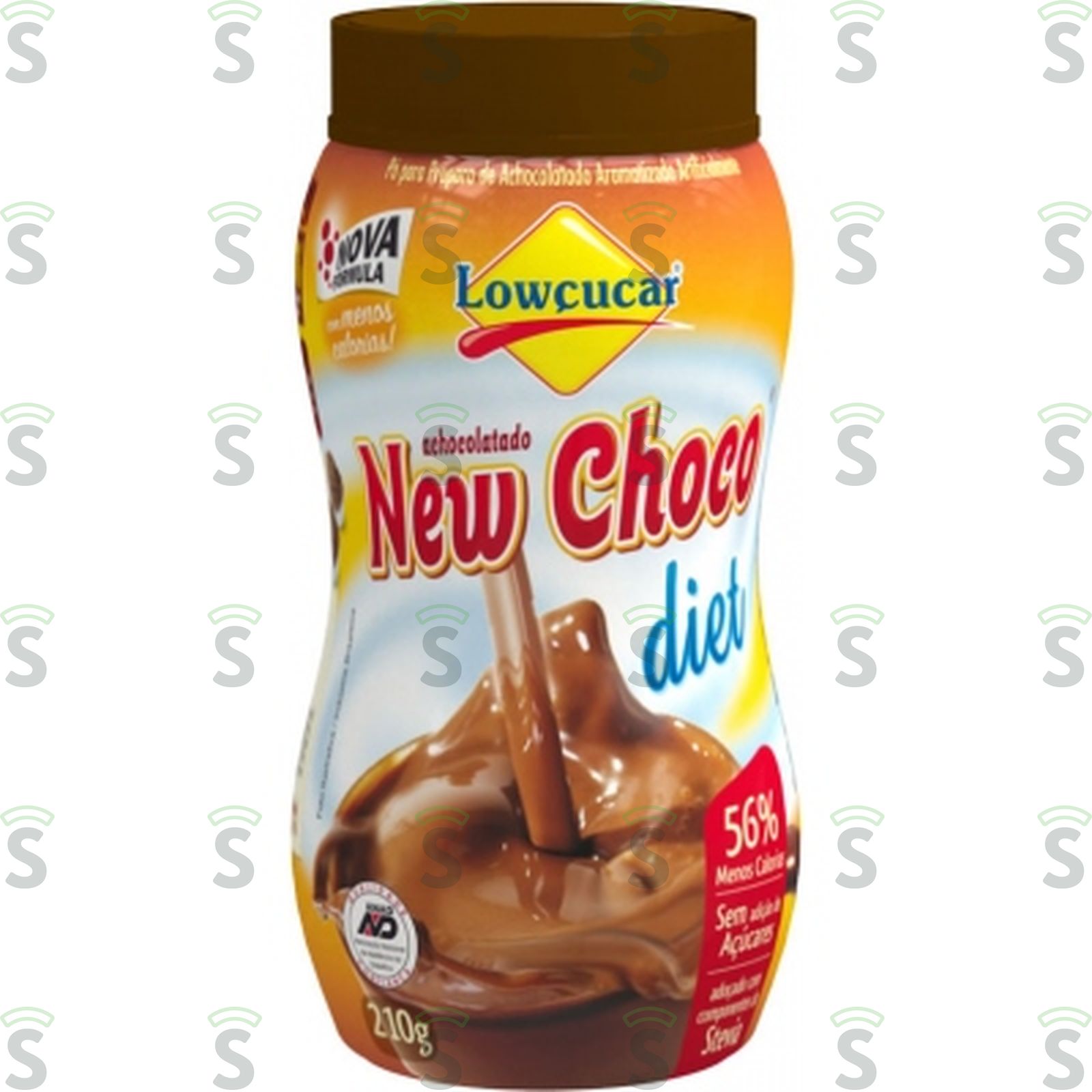 Achocolatado em Pó Lowçucar Zero Lactose Zero Açúcar New Choco   Pote 210gr