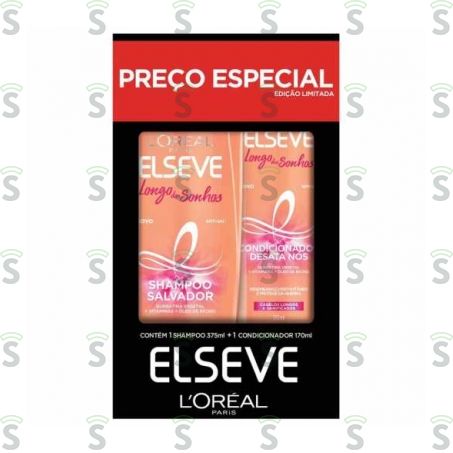  Elseve-shamp 375ml+cond 170ml Longo Sonhos