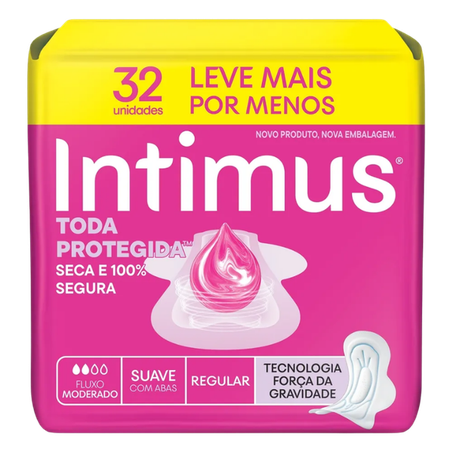 Absorvente Intimus Suave Com Abas 32un 
 