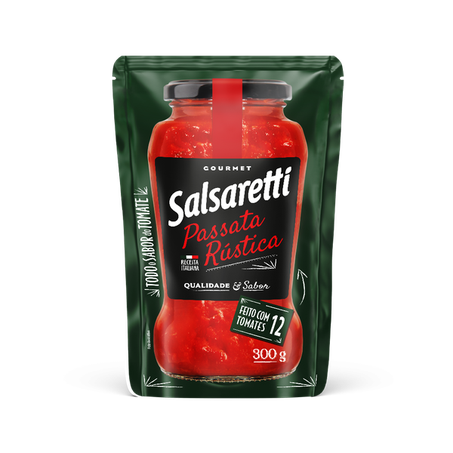 PASSATA RÚSTICA SALSARETTI GOURMET SACHÊ 300G