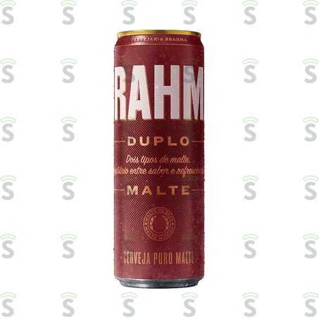  Cerveja Pilsner Brahma Duplo Malte Lata 350ml