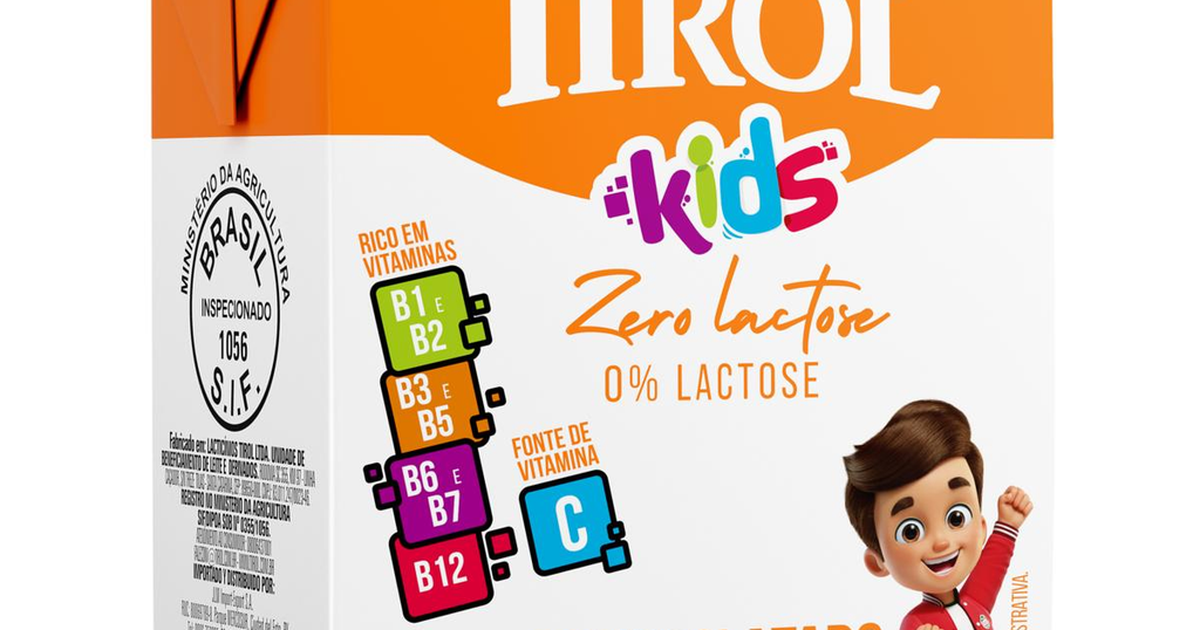 Rミルク Bebida Láctea Tirolzinho 200ml - Zero Lactose - Chocolate