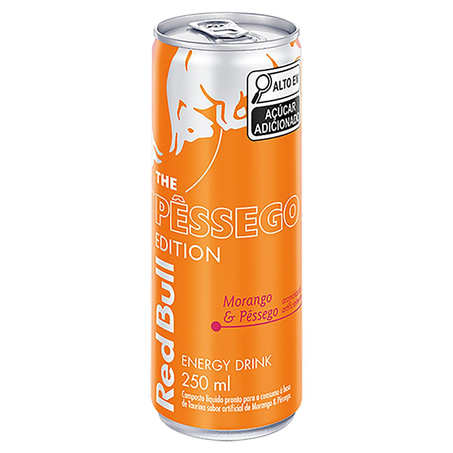 Bebida Energética Red Bull 250ml - Morango e Pêssego - Summer Edition - Lata