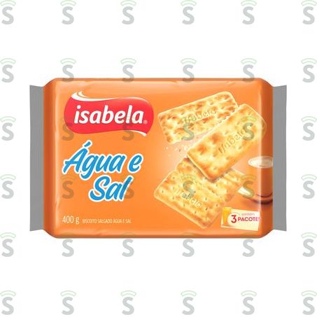  Biscoito Água e Sal Isabela Embalagem 400g