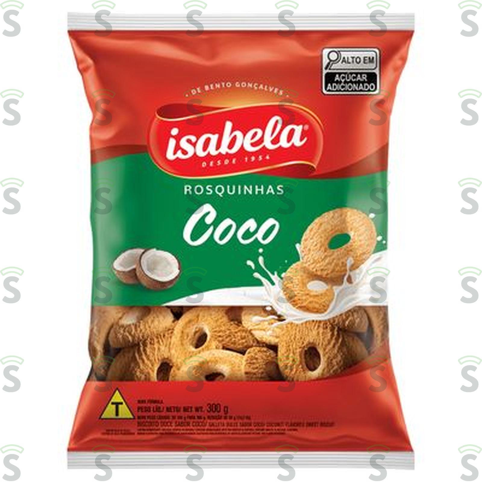 BISC ISABELA 300G ROSCA COCO