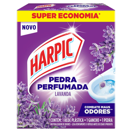 Pedra Sanitária Harpic 25g - Aroma Plus - Lavanda