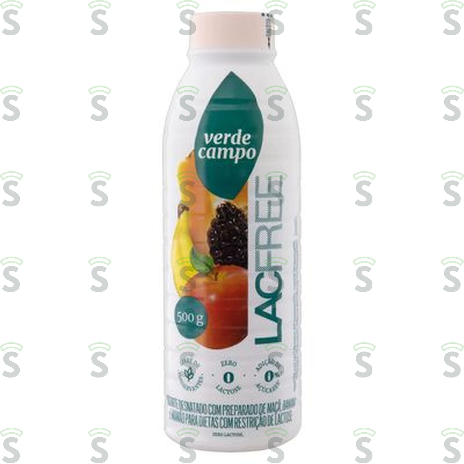 Iogurte Desnatado Maçã, Banana E Mamão Zero Lactose Verde Campo Lacfree 500G
