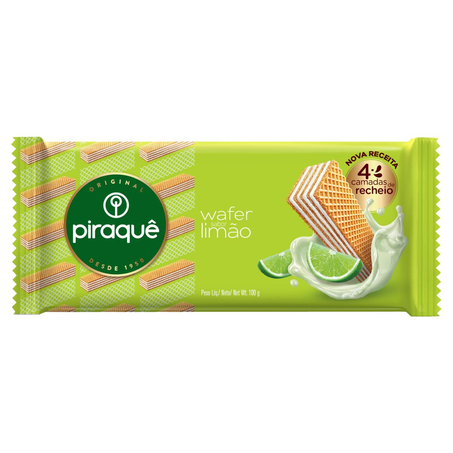Biscoito Wafer Piraquê 100g - Limão