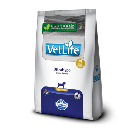 Ração UltraHypo Mini Vet Life para Cães Adultos Mini 2Kg