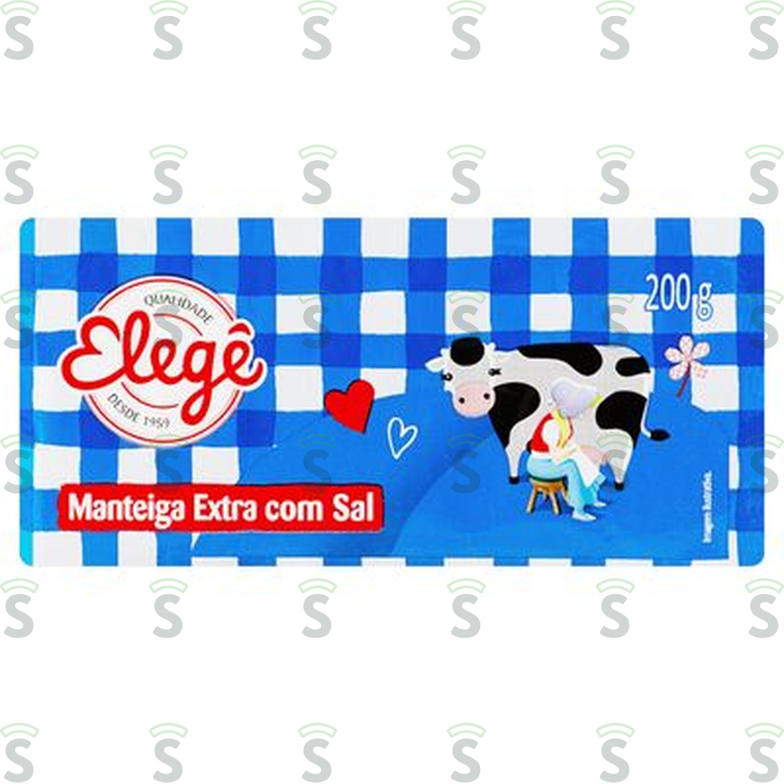 Manteiga Elegê Extra com Sal Embalagem 200G
