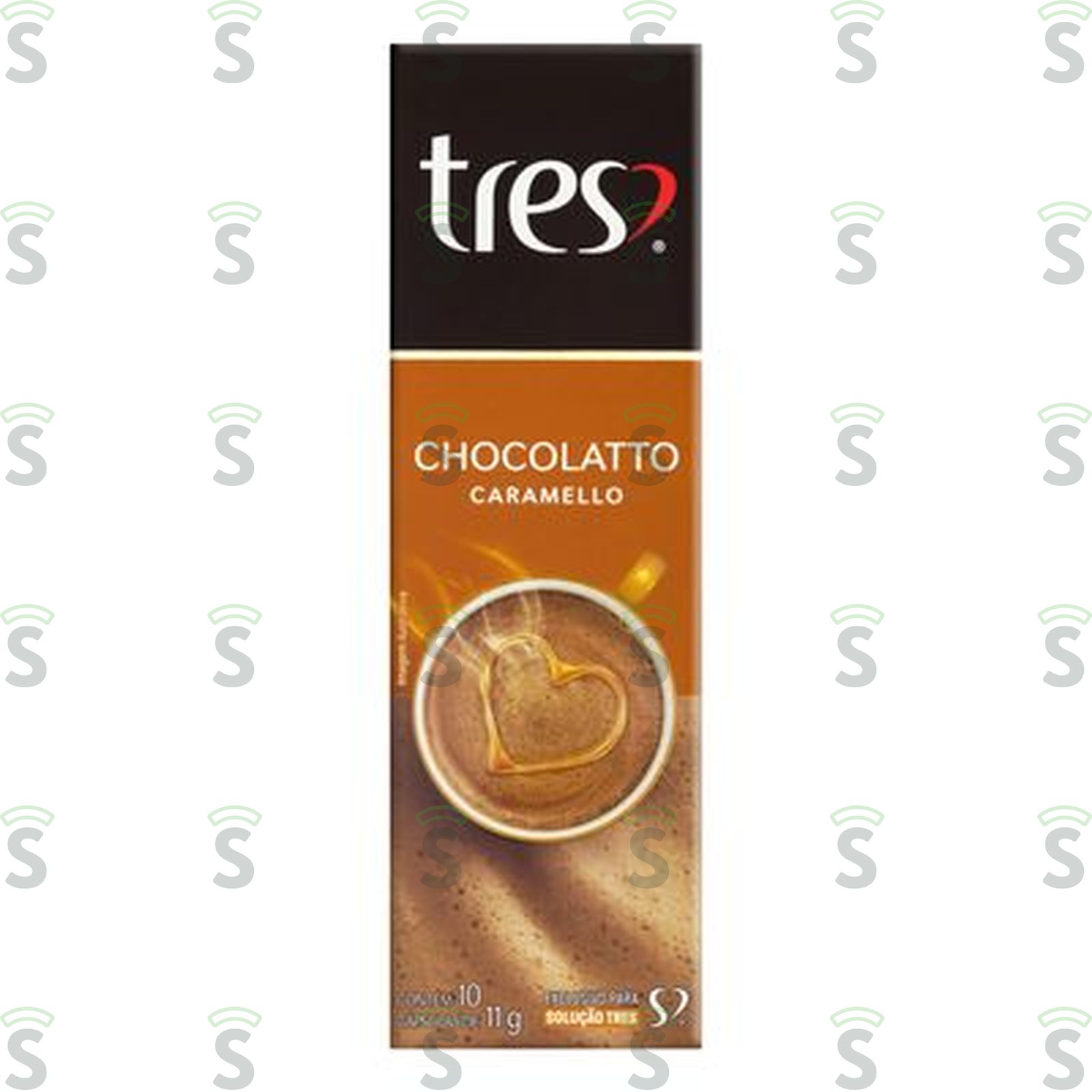 Chocolate Quente em Cápsula 3corações Chocolatto Caramello Caixa com 10un - 110gr