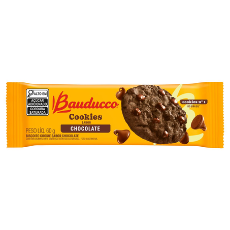 Biscoito Bauducco Cookies 60g - Chocolate