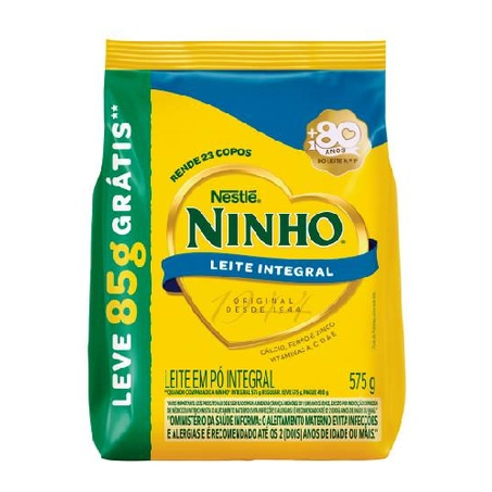 Leite Pó Ninho Integral Sachê Leve 575g Pague 490g