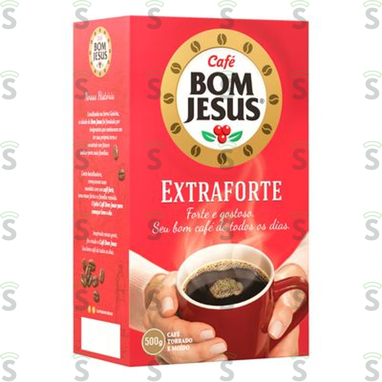 Café Torrado e Moído Bom Jesus Extraforte Caixa 500gr