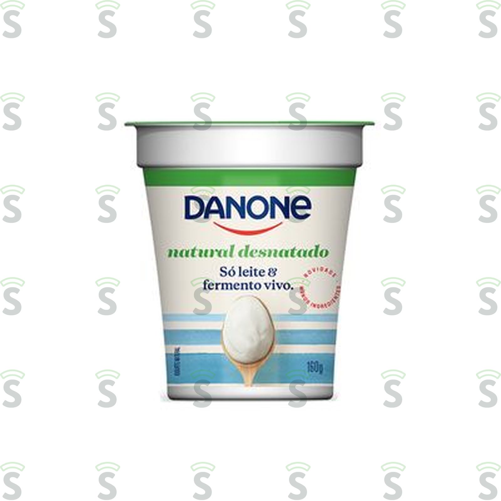 Iogurte Natural Desnatado Danone Frasco 160gr