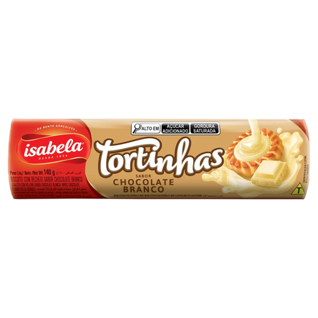 Biscoito Tortinhas Isabela 140g - Chocolate Branco
