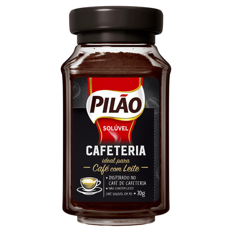 Café-solúvel Pilão 70g - Cafeteria - Vidro