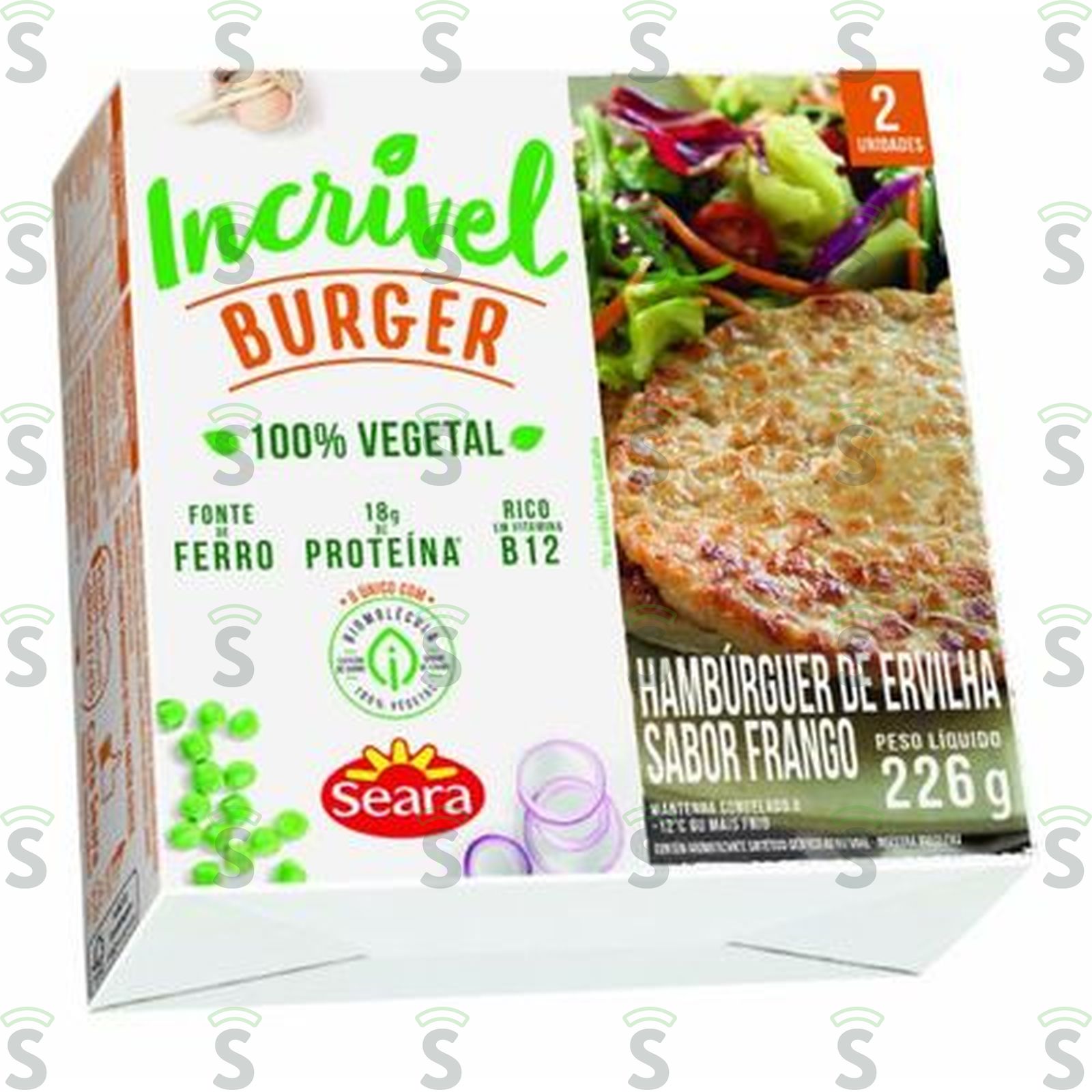 Hamburguer Seara Frango Ervilha Vegetal 226G