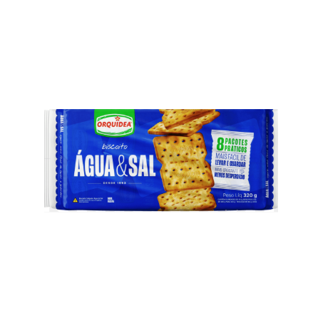 Biscoito Água e Sal Orquídea 320g