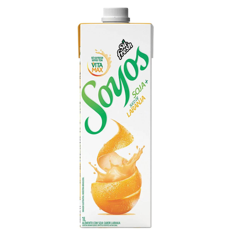 Bebida de Soja Soyos 1 Litro - Laranja - TP