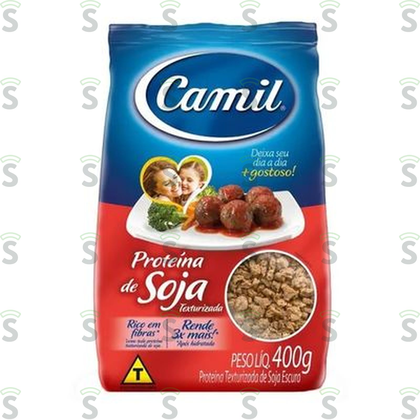 Proteína de Soja Texturizada Camil Carne Pacote 400G