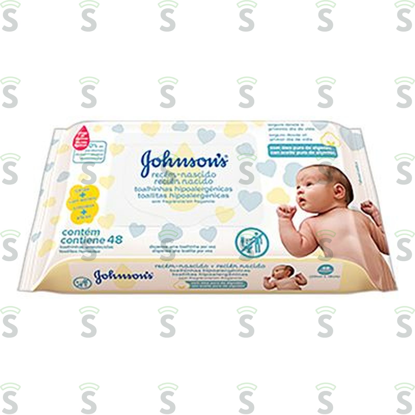 Johnsons-toalhinhas recem nascido c/48