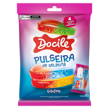 Bala Docile 60g - Gelatina Pulseira