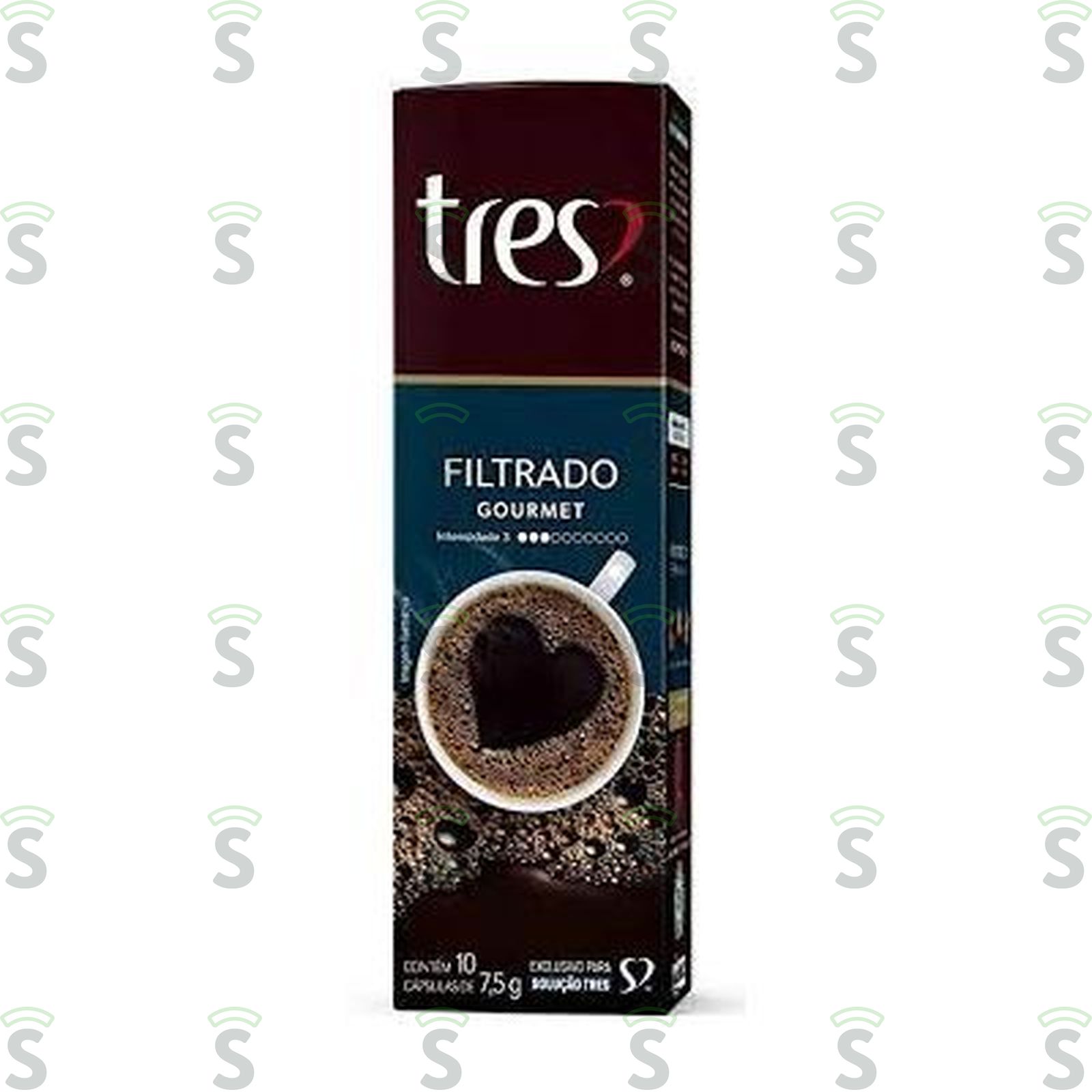 Café em Cápsula Torrado e Moído Filtrado Tres Gourmet Caixa 75gr