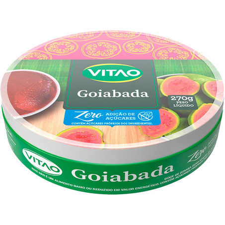 Goiabada Vitao 270g - Zero Açúcar - Pote