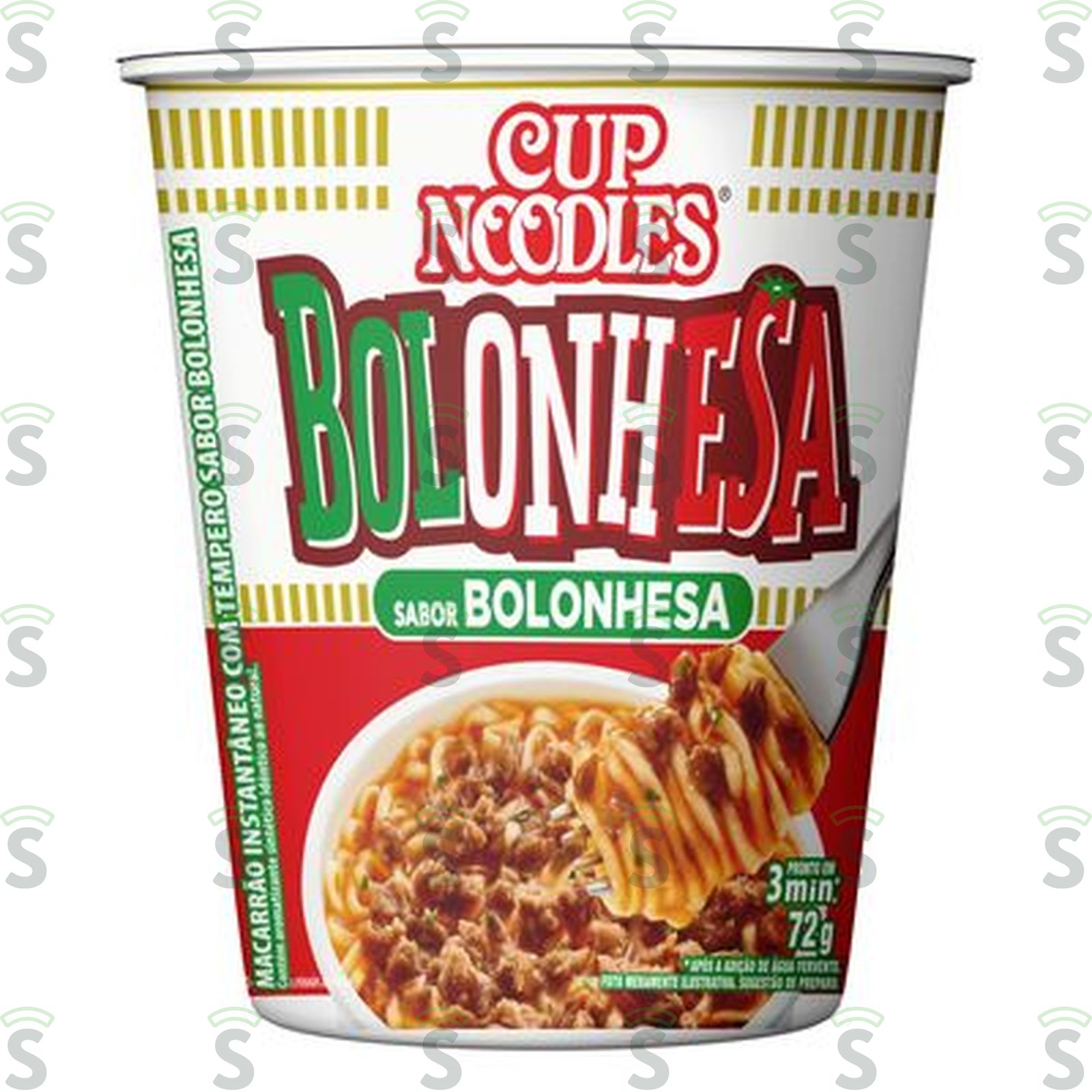 Macarrão Instantâneo Nissin Cup Noodles Bolonhesa Bandeja 72gr