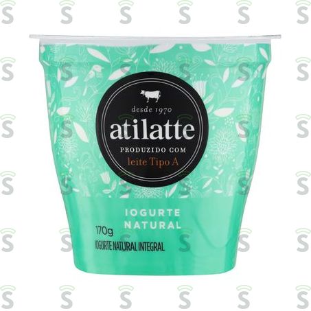  Iogurte Integral Natural Atilatte Copo 170g