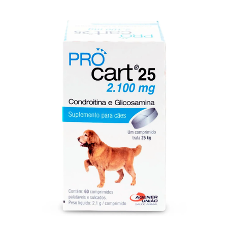 Pro Cart 25 2.100mg Agener União 60 Comprimidos