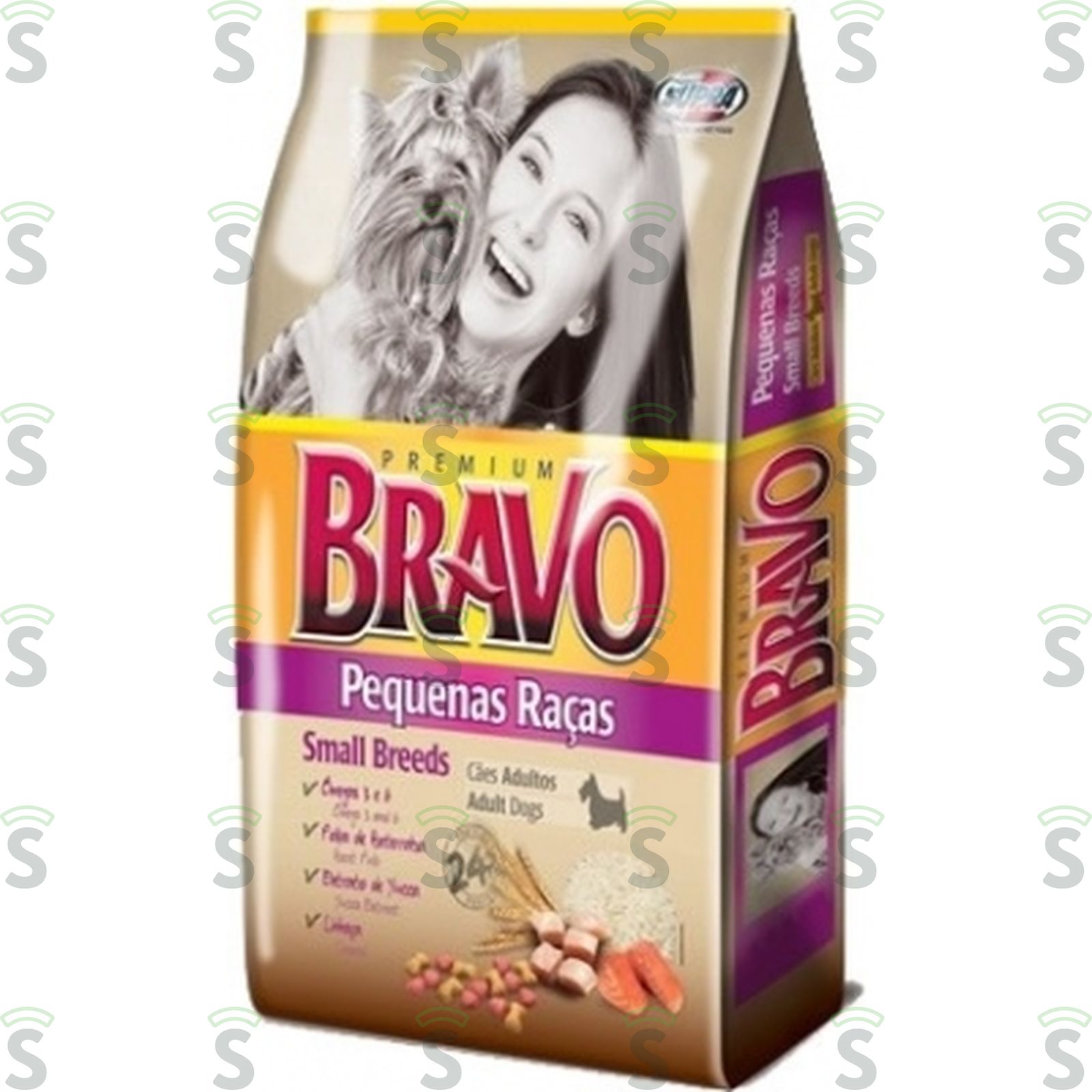 Ração Para Cães Bravo Pequenas Raças Embalagem 1KG
