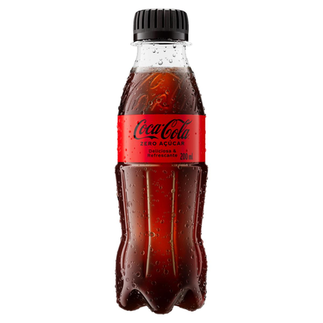 Refrigerante Coca-Cola 200ml - Zero Açúcar - Pet