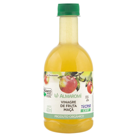 Vinagre de Fruta Almaromi 400ml - Orgânico - Maçã