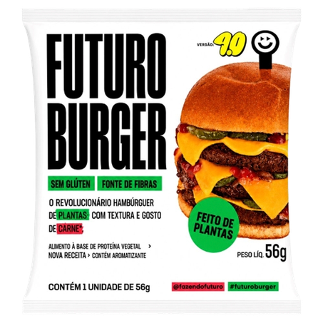 Hambúrguer Futuro Vegano Sem Glúten 56g