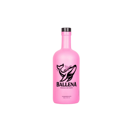 Licor ballena morango c/tequila 750ml